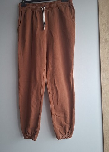 Kadın Kahverengi Süet Salaş Eşofman Altı - Görsel 2