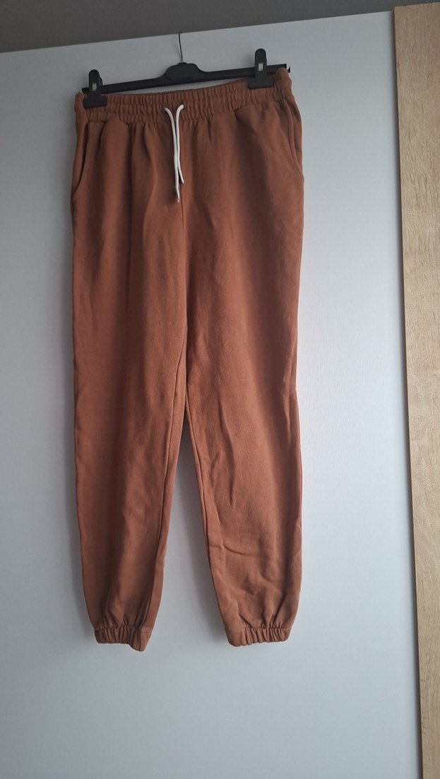 Kadın Kahverengi Süet Salaş Eşofman Altı - Görsel 2