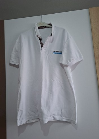 Erkek Beyaz Düğmeli Polo Tişört - Görsel 3