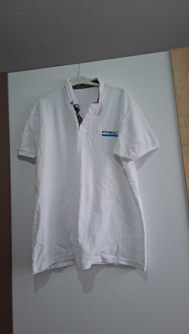 Erkek Beyaz Düğmeli Polo Tişört - Görsel 3