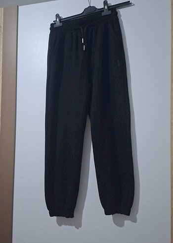 Siyah Rahat Kesim Kadın Eşofman Altı - Görsel 2