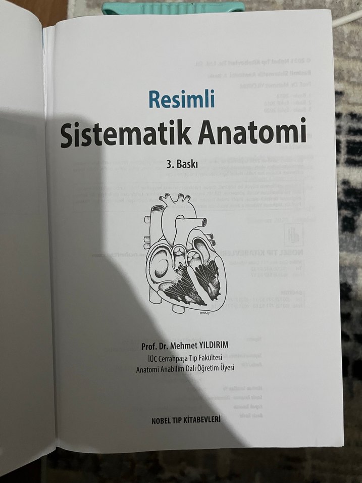 Resimli Sistematik Anatomi - Prof. Dr. Mehmet Yıldırım - Görsel 2