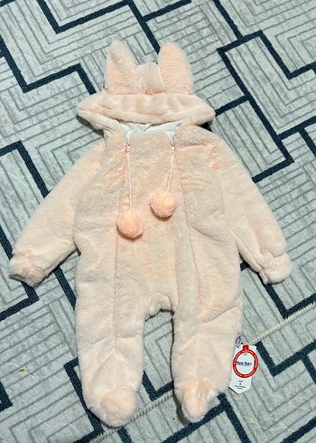 Pembe Kürklü Bebek Tulum - Görsel 2