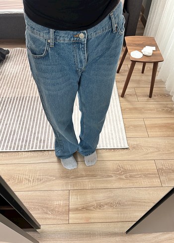 Kadın Mavi Denim Regular Fit Jean - Görsel 3
