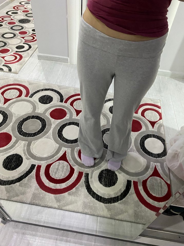 İspanyol paça gri tayt H&M - Görsel 2