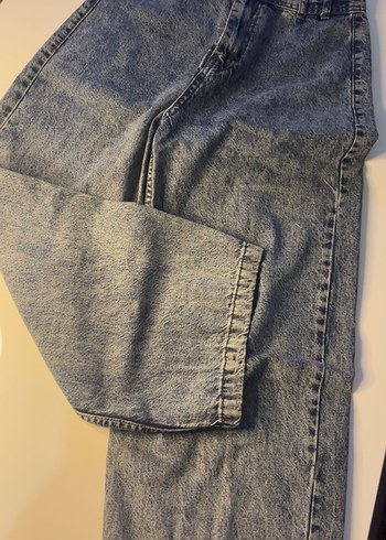 Bol Kesim Midi Denim Kadın Jean - Görsel 4