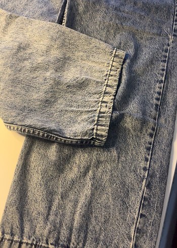 Bol Kesim Midi Denim Kadın Jean - Görsel 3