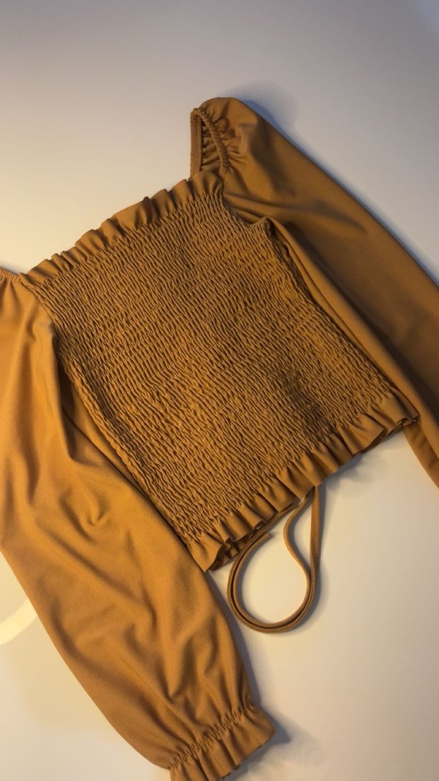 Kadın Kahverengi Renkli Rüzgarlık Bluz - Görsel 3