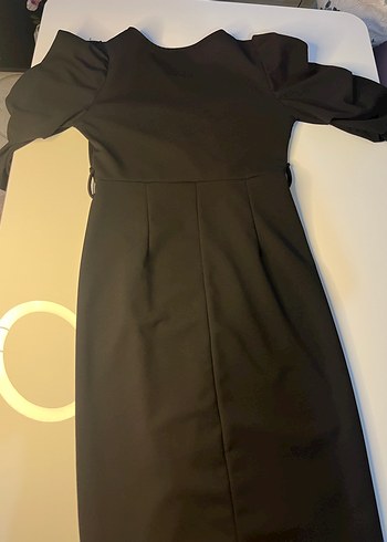 Drapeli V Yaka Siyah Hamile Bluzu - Görsel 4