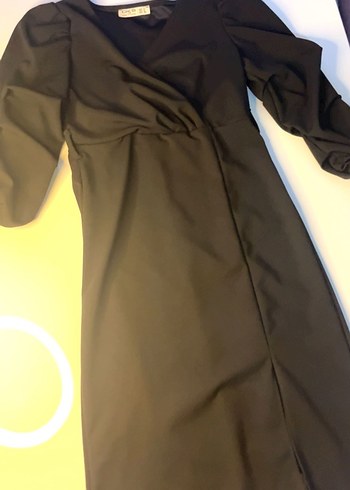 Kemerli gömlek elbise - Görsel 7