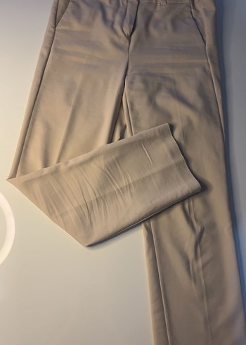 Bej Kadın Kumaş Pantolon - Ofis Şıklığı - Görsel 4