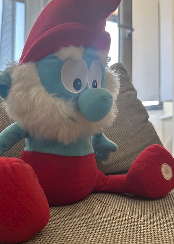 Beden Renkli Mavi Peluş Oyuncak Şirin
