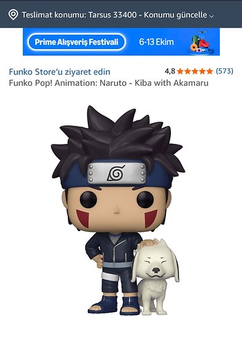 Naruto Shippuden Kiba Action Figürü