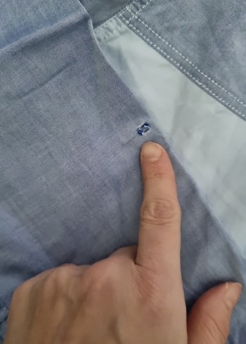 Gri Denim Erkek Uzun Kollu Gömlek - Görsel 4