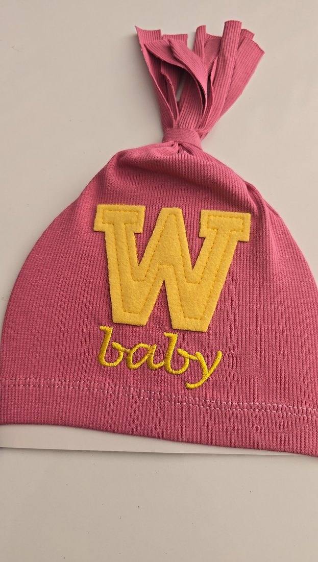 Nakışlı Mavi Bebek Şapkası - Görsel 2