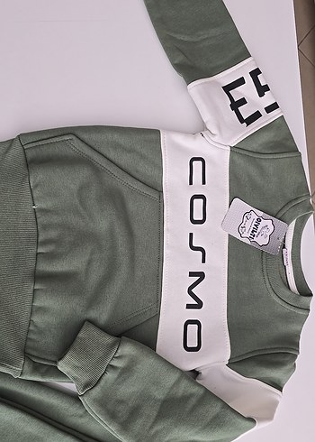 Diğer Erkek Çocuk Haki Loose Fit Sweatshirt ve Eşofman