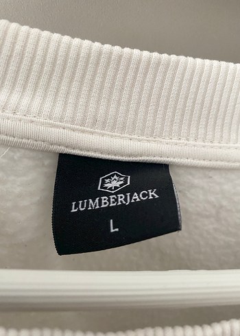 l/xl Beden Beyaz Baskılı Pamuklu Sweatshirt