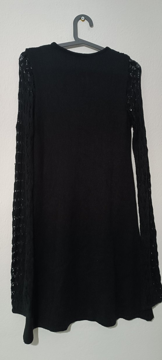 Adil Işık Marka Siyah Uzun Kollu Triko Elbise - Görsel 5