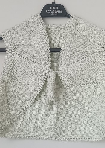 3-5 Yaş Kız Çocuk Örgü Bolero - Görsel 2