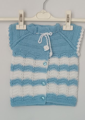 Erkek Çocuk El örgüsü Yelek. - Görsel 2