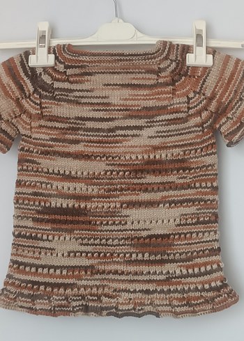 Çocuk Bohem El örgüsü Kısa Kollu Hırka - Görsel 3