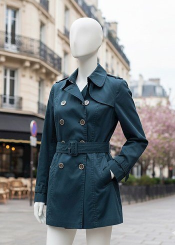 Loft Marka Lacivert Kadın Trençkot - Ana görsel