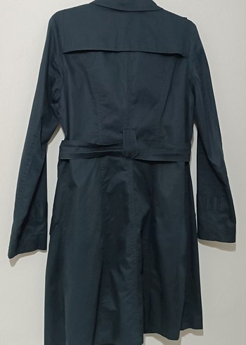 Lacivert Kadın Trençkot - Görsel 4