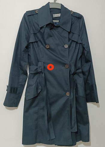 Lacivert Kadın Trençkot - Görsel 2