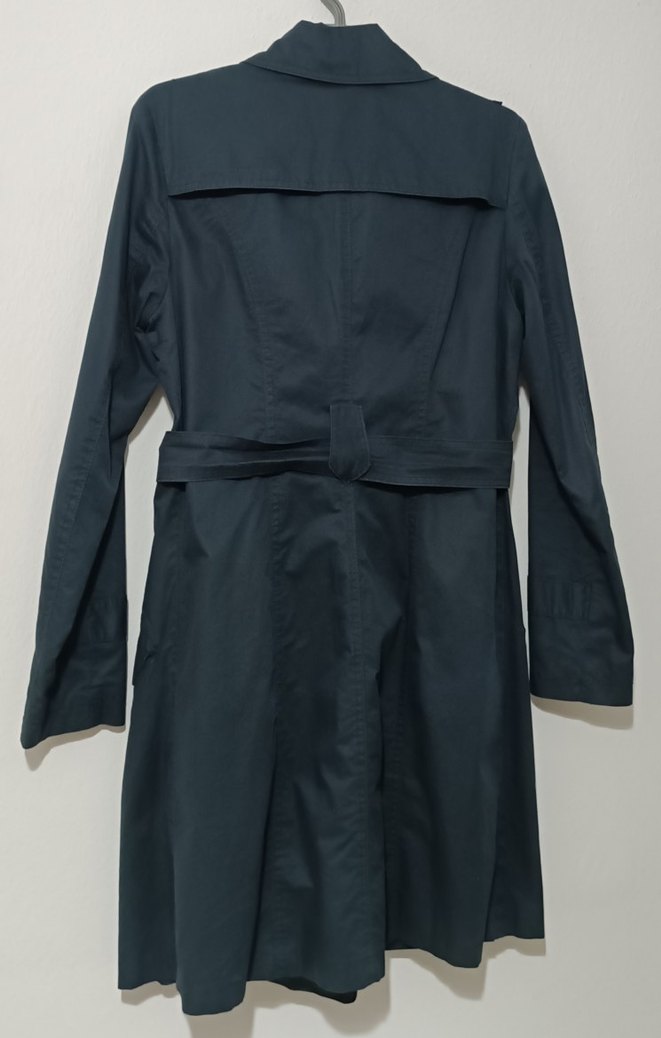 Lacivert Kadın Trençkot - Görsel 4