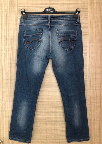 Batik Kadın Mavi Denim Kemerli Günlük Jean
