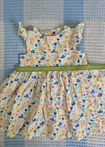 HelloBaby Çiçek Desenli Kolsuz Renkli Kız Elbisesi