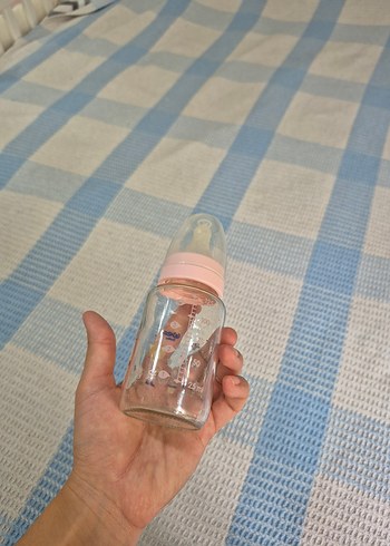 Pembe Wee baby markası cam Bebek Biberonu - Görsel 2