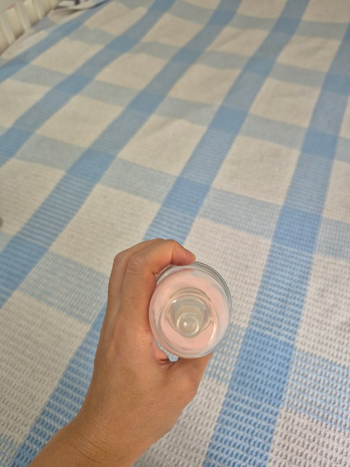 Pembe Wee baby markası cam Bebek Biberonu - Görsel 4