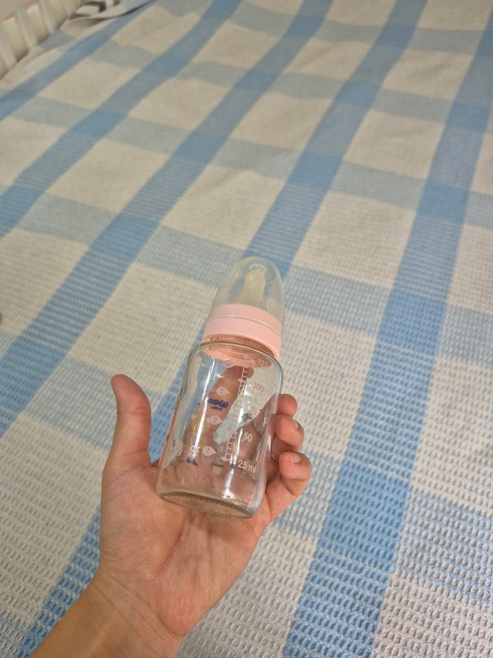 Pembe Wee baby markası cam Bebek Biberonu - Görsel 2