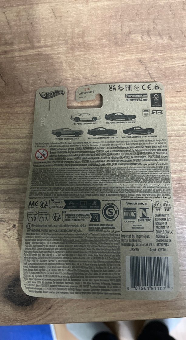 hot wheels 60 years Beyaz Ford Mustang SVO - Görsel 2