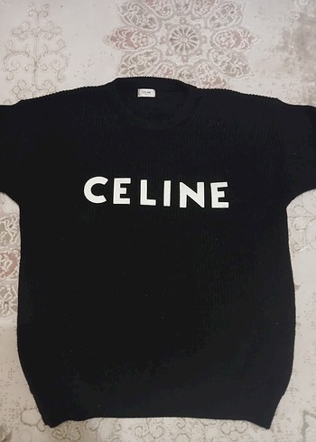 Celine Ssiyah Triko Kazak - Görsel 2