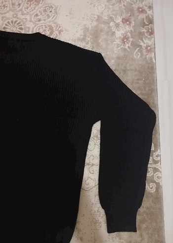 Celine Ssiyah Triko Kazak - Görsel 6