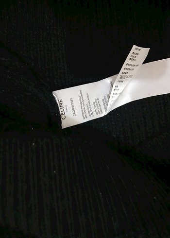 Celine Ssiyah Triko Kazak - Görsel 7