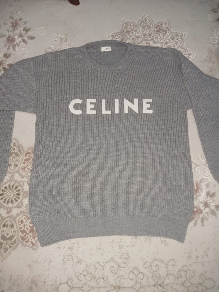 orjinal celine gri kazak - Görsel 3