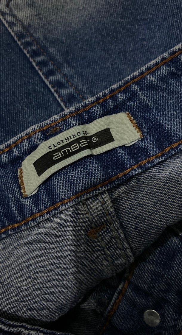 Lacivert Bol Kesim Midi Kadın Kot Pantolon - Görsel 3