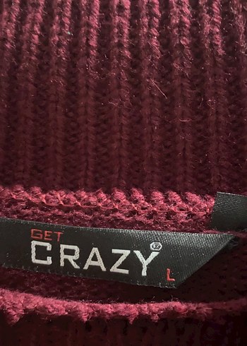 Bordo Kadın Triko Boğazlı Kazak - Görsel 2