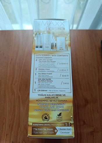 maxx deluxe 24K Gold Saç Boyası 8.3 Bal Köpüğü - Görsel 3