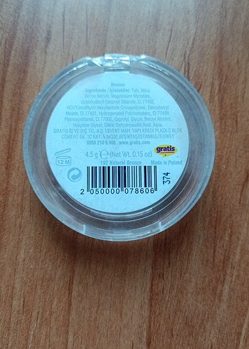 beaulis burn it 192 natural bronzer - Görsel 3