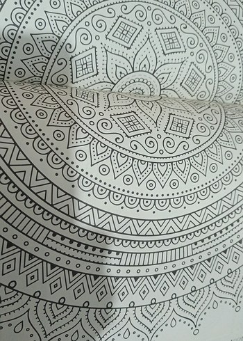 mandala oryantal ezgiler boyama kitabı 95 sayfa - Görsel 5