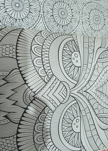 mandala oryantal ezgiler boyama kitabı 95 sayfa - Görsel 7