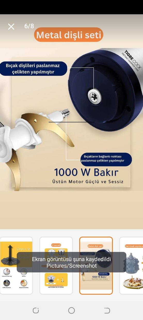 Tigre Cook 3 Hazneli Çok Fonksiyonlu Doğrayıcı - Görsel 4