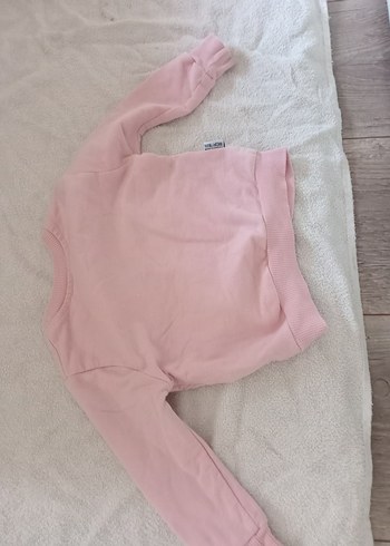Kız Çocuk Pembe Uzun Kollu Sweatshirt - Görsel 2