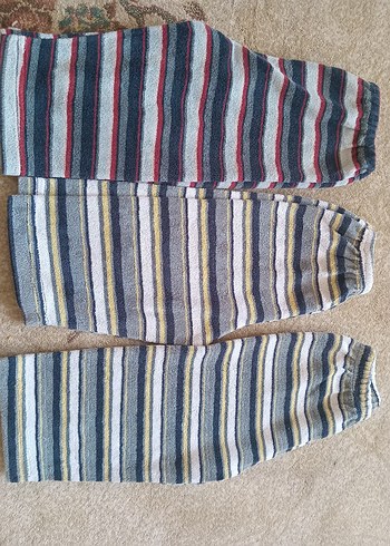 Çizgili Örgü Erkek Pijama Altı - Görsel 2