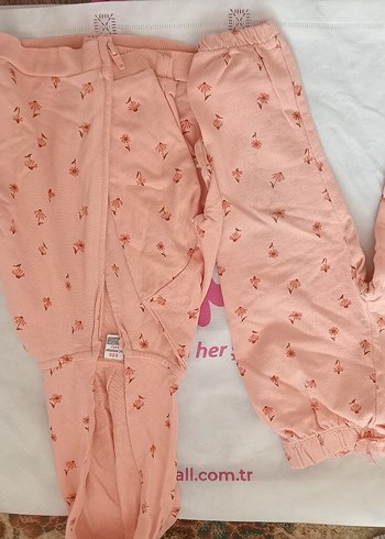 12-18 Ay Beden pembe Renk Düğmeli Kapüşonlu Pembe Kız Çocuk Ceketi
