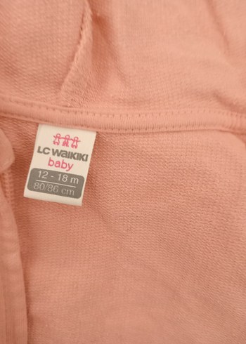 Düğmeli Kapüşonlu Pembe Kız Çocuk Ceketi - Görsel 5